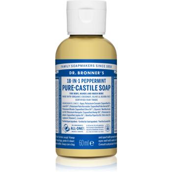 Dr. Bronner’s Peppermint tekuté univerzální mýdlo 60 ml