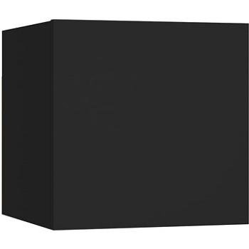 Noční stolky 2 ks černé 30,5 × 30 × 30 cm dřevotříska (3079710)