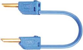 Měřicí kabel banánek 2 mm ⇔ banánek 2 mm MultiContact LK2-F, 0,6 m, modrá