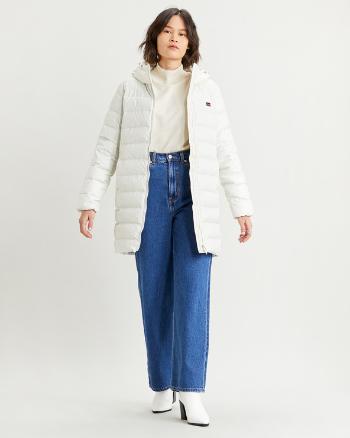 Levi's® Core Down Mid Lenght Puffer Bunda Bílá