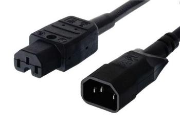 PremiumCord Kabel síťový prodlužovací, IEC320 C14 - C15, 2m kpss2