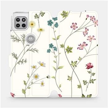 Flipové pouzdro na mobil Motorola Moto G 5G - MD03S Tenké rostlinky s květy (5903516573660)