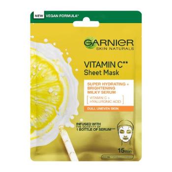 Garnier Skin Naturals Vitamin C Sheet Mask 1 ks pleťová maska na normální pleť; na rozjasnění pleti; výživa a regenerace pleti; na dehydratovanou pleť