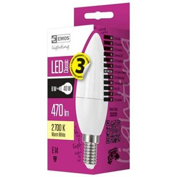 EMOS LED žárovka Classic Candle 5W E14 teplá bílá (1525731201)