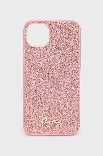 Obal na telefon Guess Iphone 14 Plus 6,7" růžová barva
