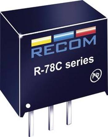 DC/DC měnič Recom R-78C3.3-1.0 (80000050), výstup 3,3 V/DC / 1 A, SIP 3