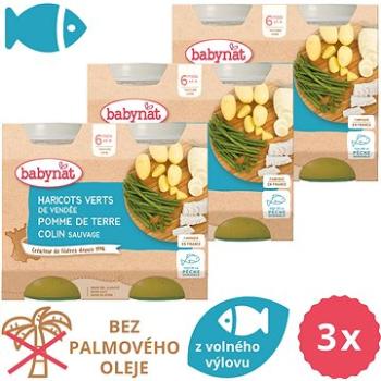 BABYNAT Brambory a zelené fazolky s aljašskou treskou 3× (2× 200 g) (BABY11804s)