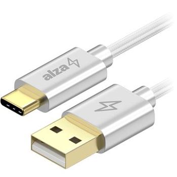 AlzaPower AluCore Charge 2.0 USB-C 1m bílý (APW-CBTC2010S)