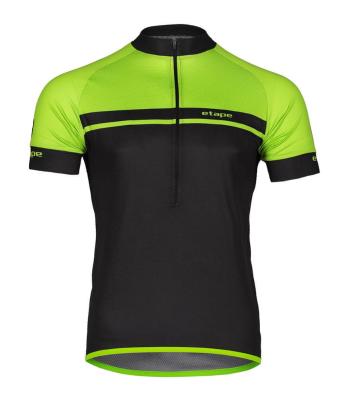 Etape pánský cyklistický dres Dream černá/zelená XXL