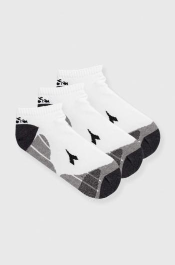 Ponožky Diadora 3-pack pánské, bílá barva