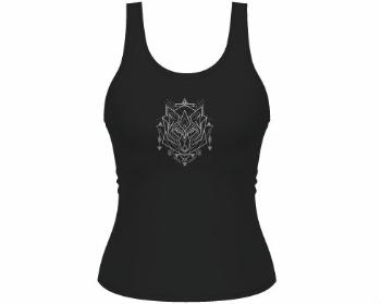 Dámské tílko Tank Top Liška v geometrii