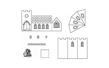 Patchwork vytlačovač Church (Kostel) - 3D - Patchwork Cutters