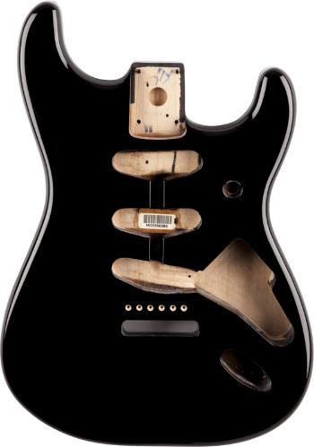 Fender Stratocaster Black Kytarové tělo