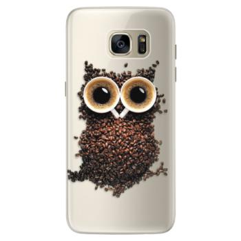 Silikonové pouzdro iSaprio - Owl And Coffee - Samsung Galaxy S7 Edge