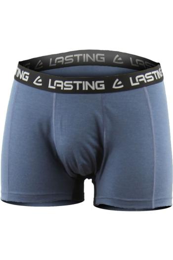 Lasting NOMO 5659 modré vlněné merino boxerky Velikost: L