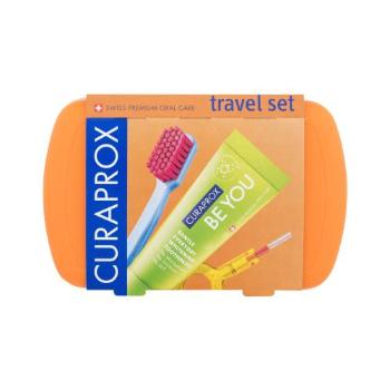 Curaprox Travel Set Orange klasický zubní kartáček dárková sada