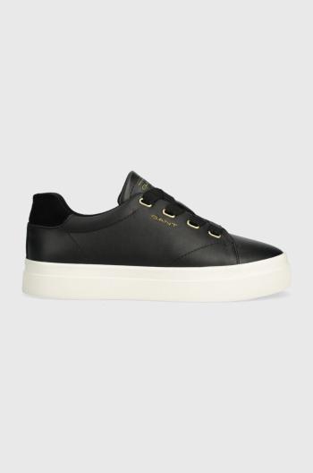 Kožené sneakers boty Gant Avona černá barva, 28531569.G00