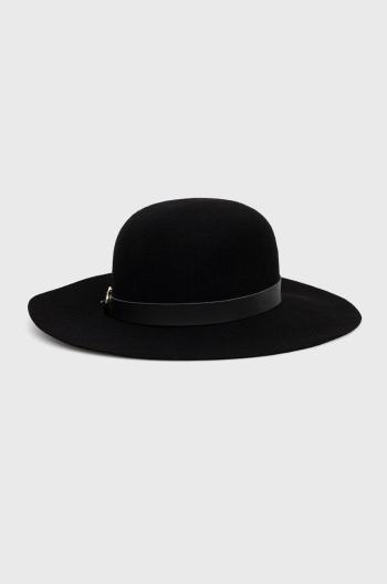 Vlněný klobouk Patrizia Pepe černá barva, vlněný