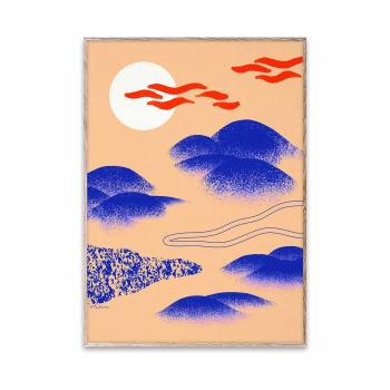 Plakát Japanese Hills – 30 × 40 cm