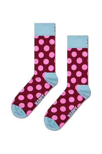 Ponožky Happy Socks Big Dot Sock červená barva, P001586