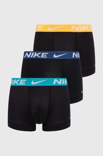 Boxerky Nike 3-pack pánské, černá barva