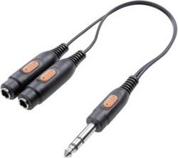 Jack audio Y adaptér SpeaKa Professional SP-7869836, černá