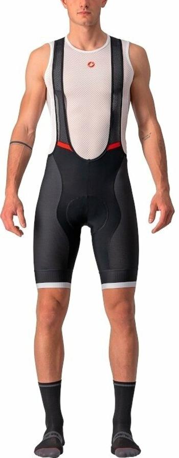 Castelli Competizione Kit Bibshort Black/Silver Gray L Cyklo-kalhoty