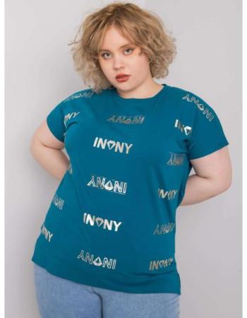 Dámská halenka plus size z bavlny MALLORY modrá