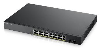 Zyxel GS1900-24HP v2 26-port Gigabit Web Smart PoE Switch, 24x gigabit RJ45, 2x SFP, PoE budget 170W