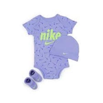 Nike everyone from day one hat/bodysuit/bootie 3pc box set 0-6m