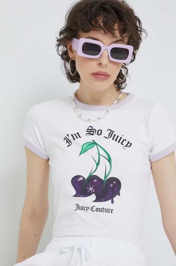 Tričko Juicy Couture bílá barva