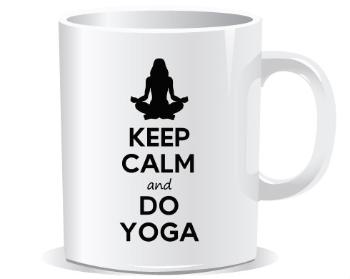 Hrnek Premium Keep calm and do yoga