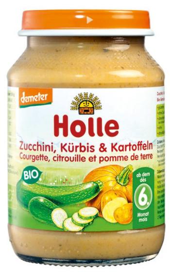 Holle bio dětská přesnídávka Cuketa a dýně s bramborem 190 g