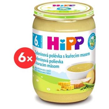 HiPP BIO Zeleninová polévka s kuřecím masem - 6× 190 g (9062300413028)
