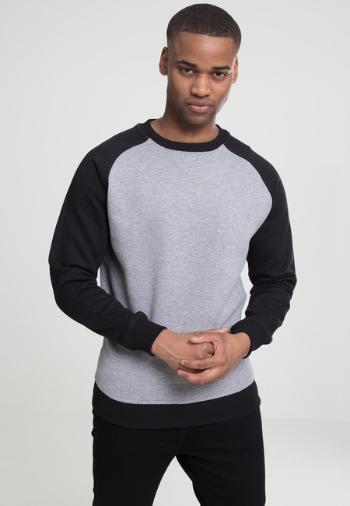 Urban Classics 2-tone Raglan Crewneck gry/blk - 4XL