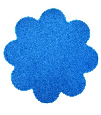 Vopi koberce Kusový koberec Color shaggy modrý kytka - 160x160 kytka cm Modrá