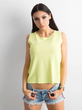 DÁMSKÝ ŽLUTÝ TOP AT-TP-004.33P-LIGHT YELLOW Velikost: M/L