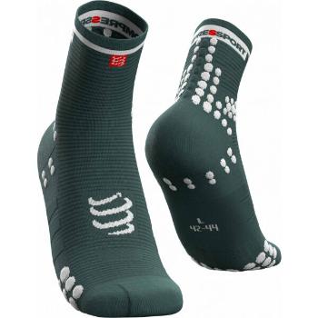 Compressport RACE V3.0 RUN HI Běžecké ponožky, tmavě zelená, velikost 45-47