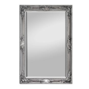 Casa Chic Manchester Nástěnné zrcadlo s masivním dřevěným rámem Obdélníkové 90 x 60 cm 