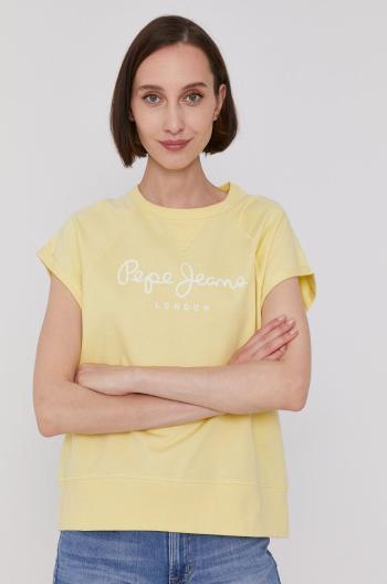 Tričko Pepe Jeans GALA dámské, žlutá barva