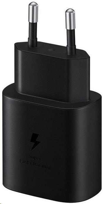 Samsung cestovní nabíječka EP-TA800XWE, Quickcharge 25W, konektor USB-C, černá