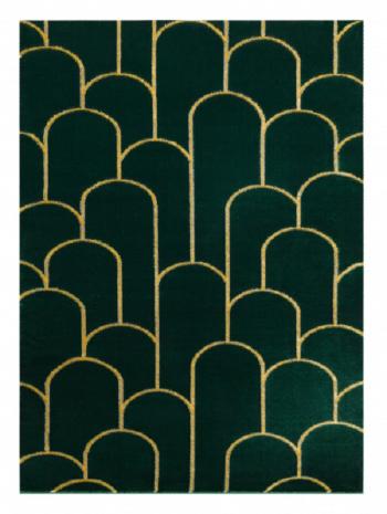 Dywany Łuszczów Kusový koberec Emerald 1021 green and gold - 140x190 cm Zelená