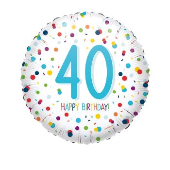 Amscan Fóliový balón kruh - 40. narozeniny