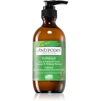 Antipodes Hallelujah Lime & Patchouli čisticí a odličovací gel na obličej 200 ml