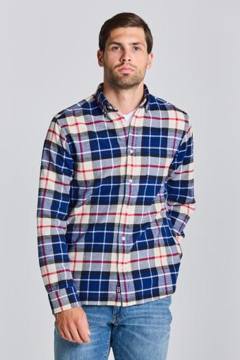 KOŠILE GANT D2. REG UT FLANNEL TARTAN SHIRT modrá XL