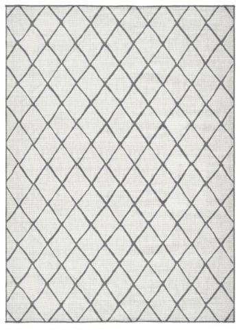 NORTHRUGS - Hanse Home koberce Kusový koberec Twin-Wendeteppiche 103118 grau creme - 120x170 cm Bílá