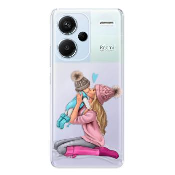 Odolné silikonové pouzdro iSaprio - Kissing Mom - Blond and Boy - Xiaomi Redmi Note 13 Pro+ 5G