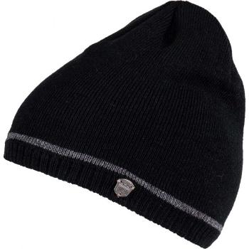 Lewro ROBY Chlapecká pletená čepice, černá, velikost 12-15