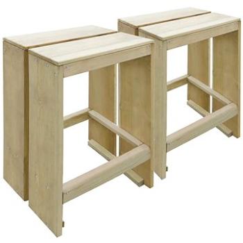 Zahradní barové stoličky 2 ks impregnované borové dřevo 44911 (44911)