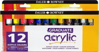 Daler Rowney Graduate Sada akrylových barev 12 x 22 ml